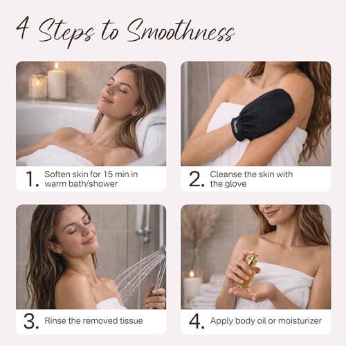 Korean Exfoliating Gloves 2-Pack | Dead Skin Remover