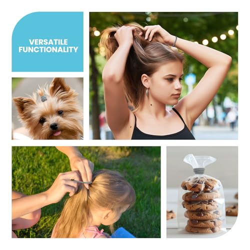 HOYOLS 100pcs Seamless Hair Ties No Damage Scrunchies