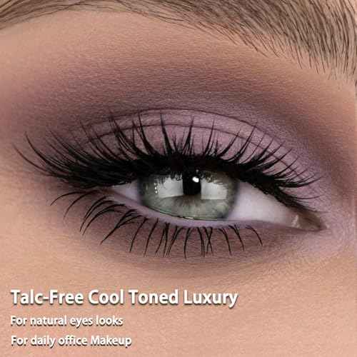 Afflano All Matte Eyeshadow Palette for Brown Eyes, Highly Pigmented Taupe Grey Nude Neutral Eyeshadow Palette Smoky Goth, Blendable Cool Toned Matte Eye Shadow for Older Women Everyday Natural Makeup