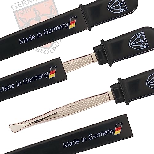 3 Swords Germany - Brand Quality Pocket Tweezers Manicure Pedicure Grooming for Professional Finger & Toe Nail Care by 3 Swords, Made in Solingen Germany (7407)