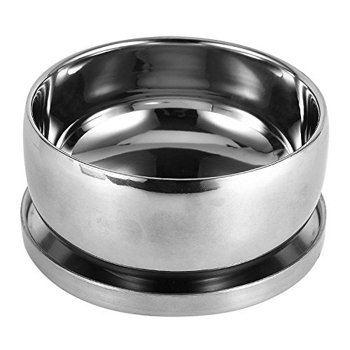 Stainless Steel Shaving Bowl, Men Wet Shaving Soap Mug Bowl Silver Metal Face Cleaning Health Care Shave Tool With Lid, Shaving Soap Dish, Shaving Foam Bowl