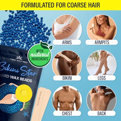 Tress Wellness Brazilian Hard Wax Beads - 1.2lb Kit with Spatulas