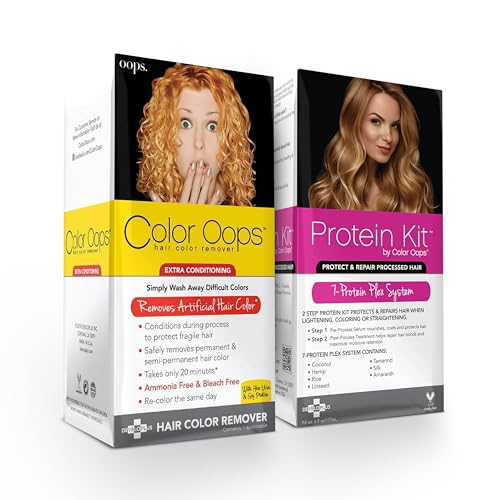 Color Oops Hair Color Remover & Protein Kit Bundle