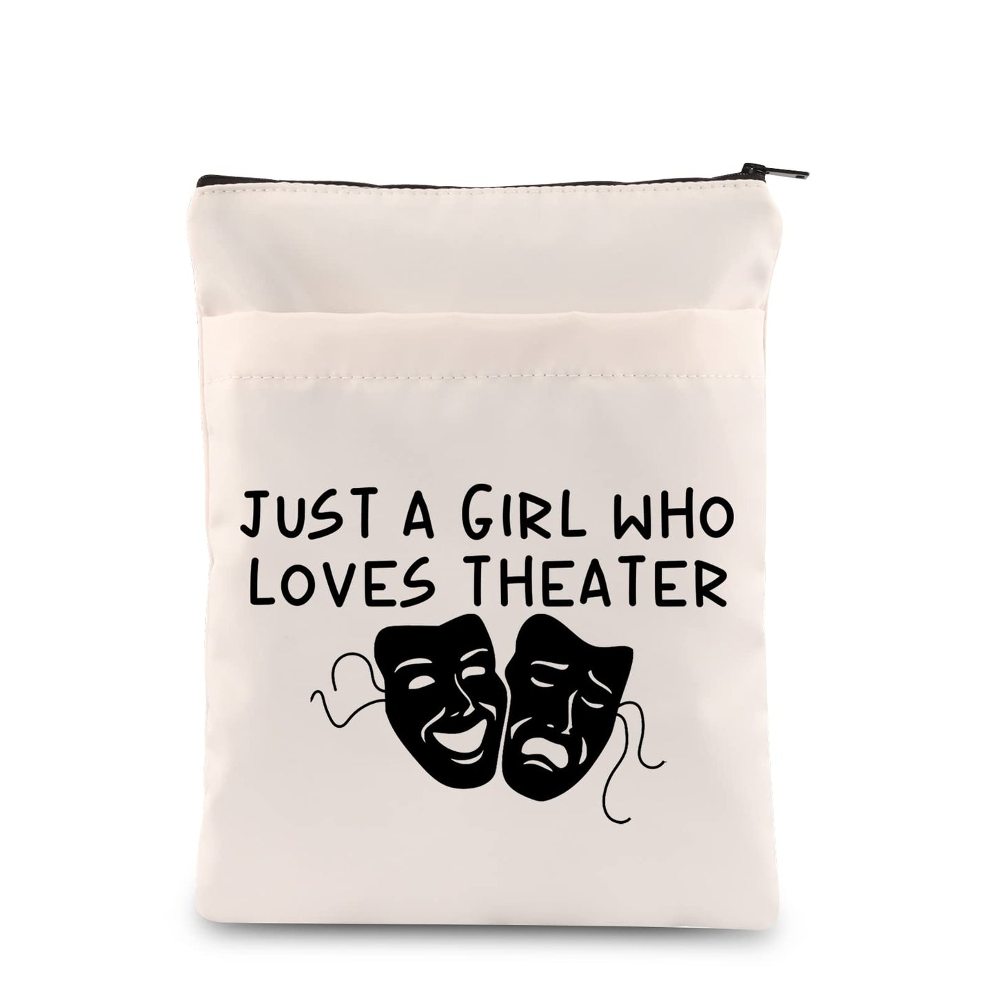 MEIKIUP Theater Actor Makeup Bag Drama Theater Lover Gift Drama Teacher Gift Who Loves Theater Travel Zipper Bag (Loves Theater BS)