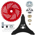 Carbide & Carbon Steel Weed Eater Blades with Universal Adapters