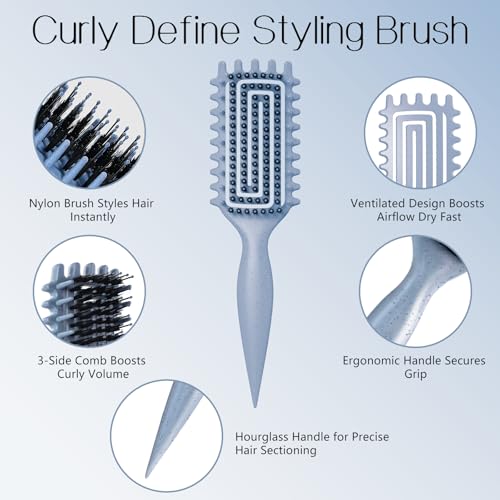 Curly Hair Brush - Defining Waves & Reducing Frizz