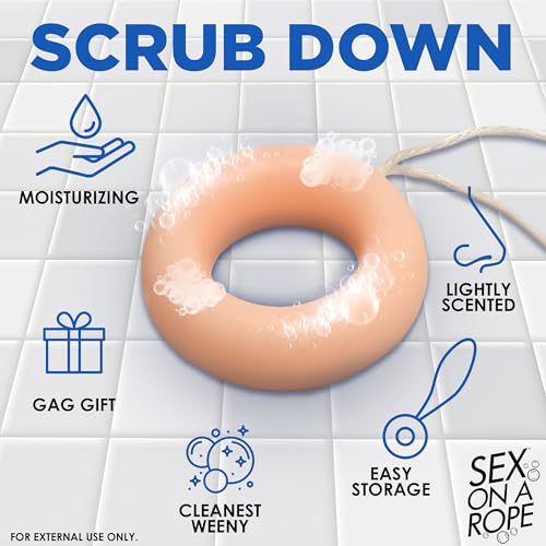 XR PLAY HARD Weeny Washer ? Ring-Shaped Weenie Soap Bar for Shaft Cleaning, Mild Scent, Fun Novelty Bath Soap for Men