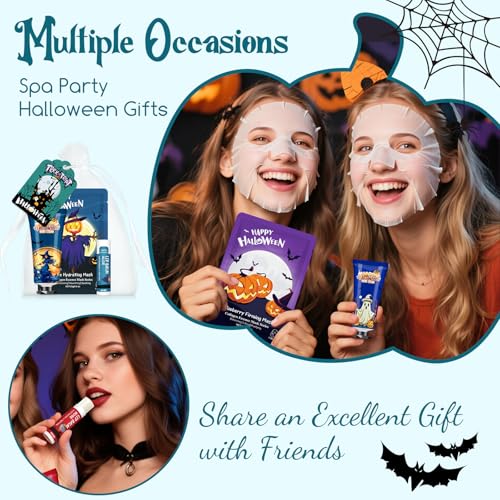 50 Pack Halloween Skincare Gift Set - Hand Cream, Masks & Lip Balm