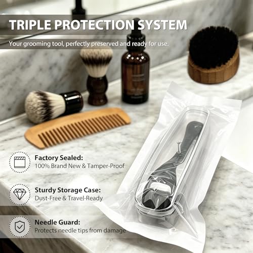 Titanium Derma Roller - 540 Needles Microneedling Tool for Home Use