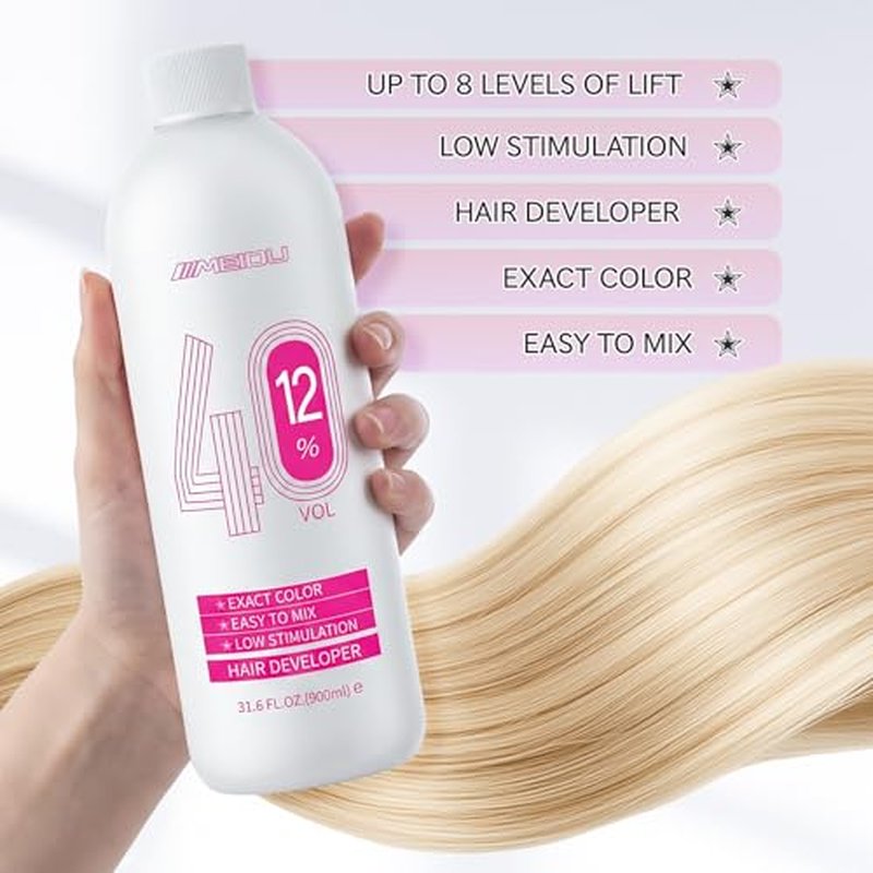 40 Volume Hair Developer Cream - Professional Bleach Peroxide