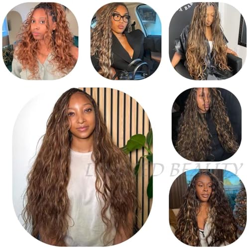 Body Wave Crochet Hair Extensions - 2 Pack Honey Blonde 14"
