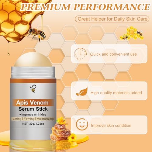 Apis Venom Serum Stick, Advanced Firming & Wrinkle Reducing Cream, Bee Venom Firming Serum Stick for Body Lifts, Moisturizing, Lifting (2pcs)