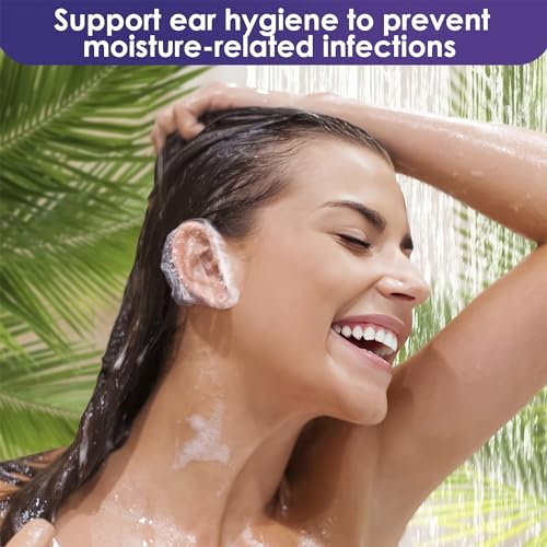 200 Pcs Disposable Ear Covers for Shower & Hair Dye