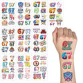 80pc 67 Meme Temporary Tattoos - Funny Sticker Party Favors