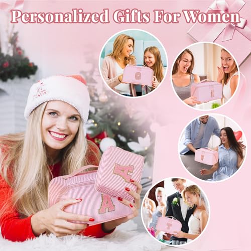Personalized Makeup Bag Set, 2-Pc Large Capacity Travel Organizer