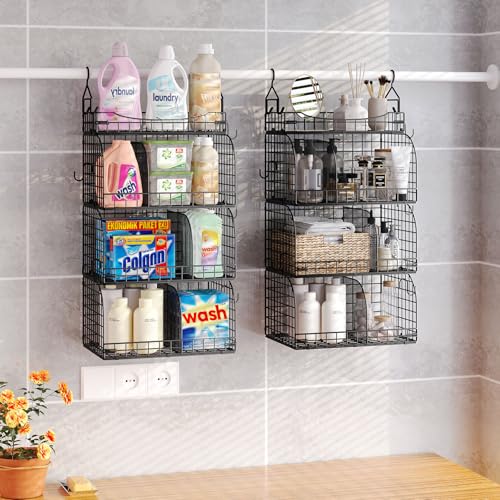 HapiRm 4-Tier Hanging Closet Organizer with Dividers