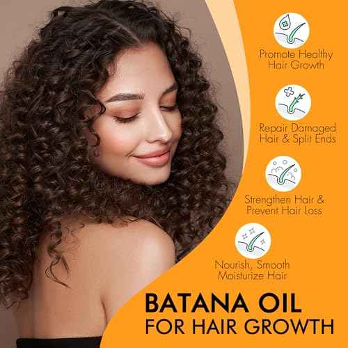 Dr Sebi Raw Batana Oil, 100% Natural Organic Hair Growth Oil for Men & Women, Sourced from Honduras, Pure, Unrefined, Enhances Thickness, Prevent Hair Loss 4 Oz