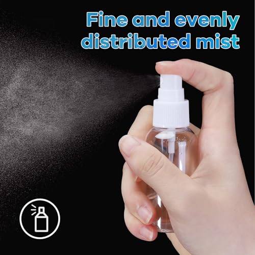 5 Pack Travel Spray Bottles 50ml Leak-Proof Fine Mist Reusable Plastic