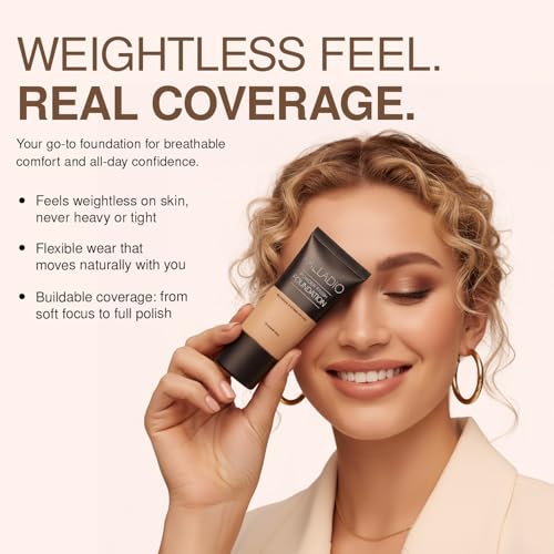 Palladio Powder Finish Liquid Foundation | Natural Matte, Porcelain