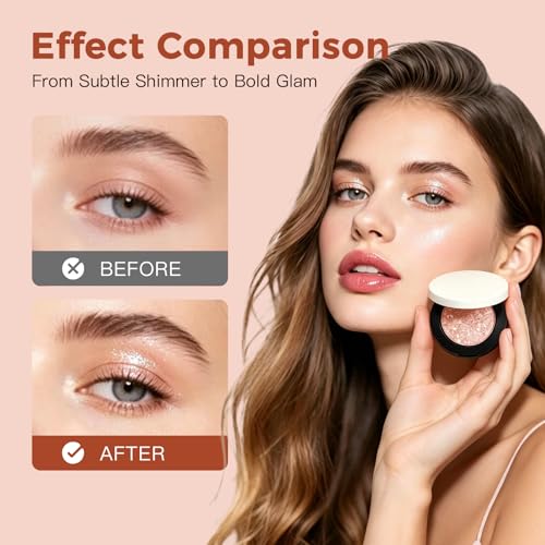 Metallic Holographic Eyeshadow - Color-Shift, 24-Hour Wear