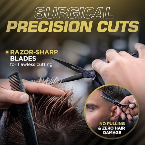 Fagaci 4.5” Hair Cutting Scissors - Professional 440C Steel Shears