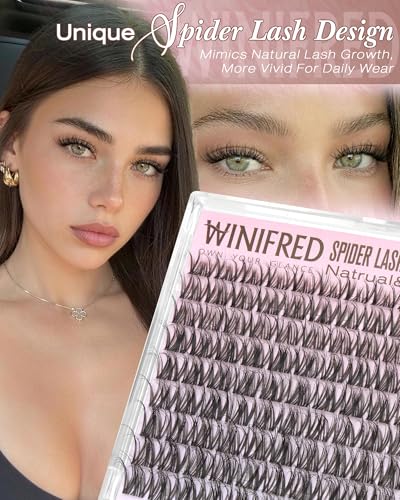 Winifred B-Spider Lash Clusters 10-16mm Wispy Natural Fluffy Eyelash Extensions