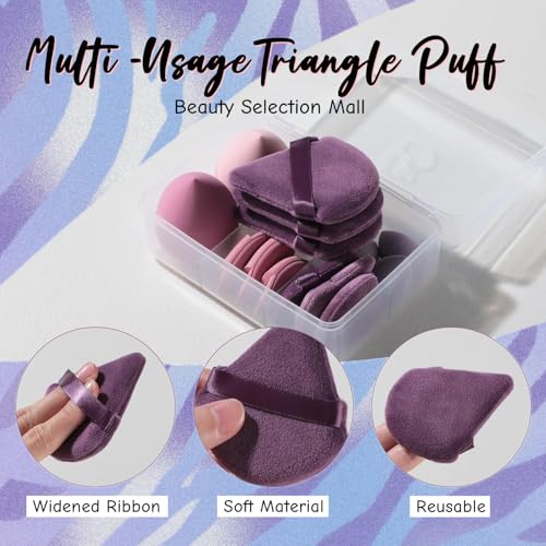 BS-MALL Makeup Sponge Set 14 Piece Non-Latex Beauty Blender with Case
