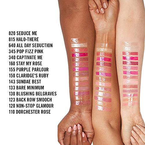 Rimmel Stay Glossy Lip Gloss, Pop Fizz Pink, 0.18 Fl Oz (Pack of 2)