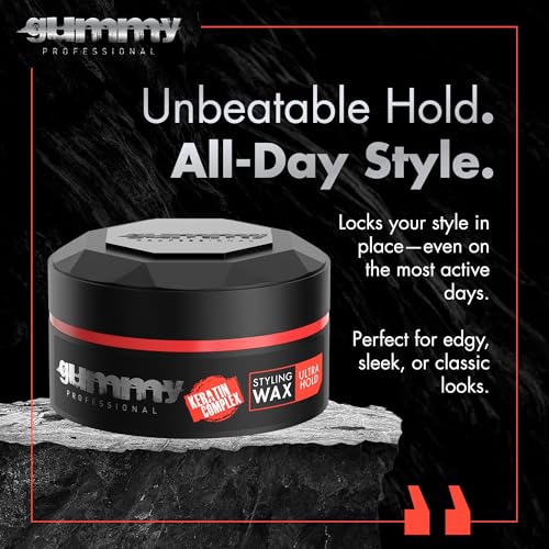Gummy Professional Hair Wax for Men – Ultra Strong Hold Matte