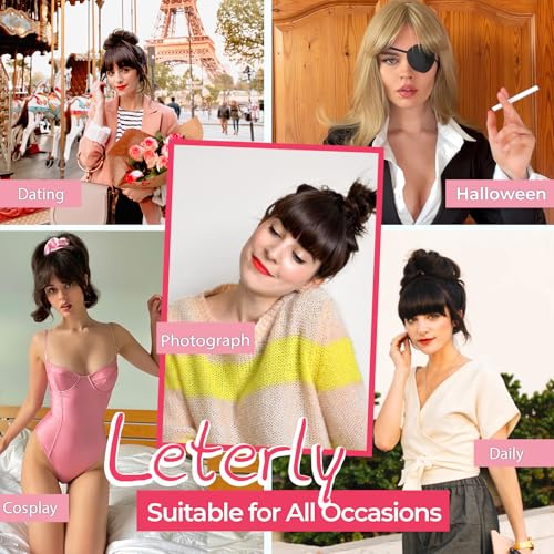 Clip-In Bangs Hair Extensions for Women - Ash Blonde French Bangs