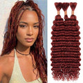 32 Inch Deep Wave Human Braiding Hair 3 Bundles Curly