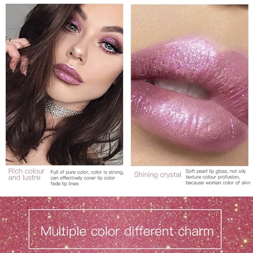 Glitter Liquid Lipstick Set - 3PC Diamond Shine Waterproof