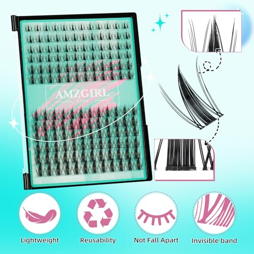 Manga Style Fairy Lash Clusters 144pcs - Invisible Band Wispy