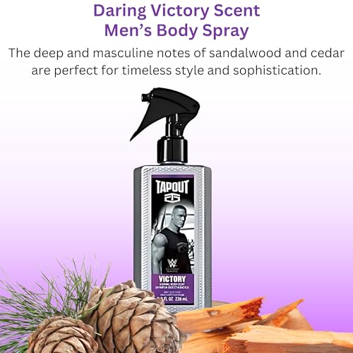 Tapout Body Spray for Men 6-Pack Gift Set – 8 oz Each