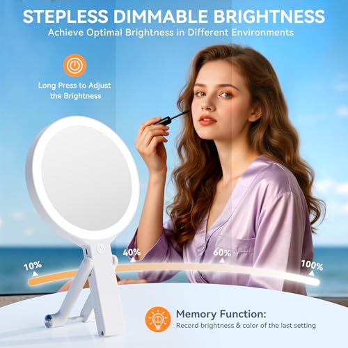 Auxmir 30X Magnifying Makeup Mirror with 56 LED Lights