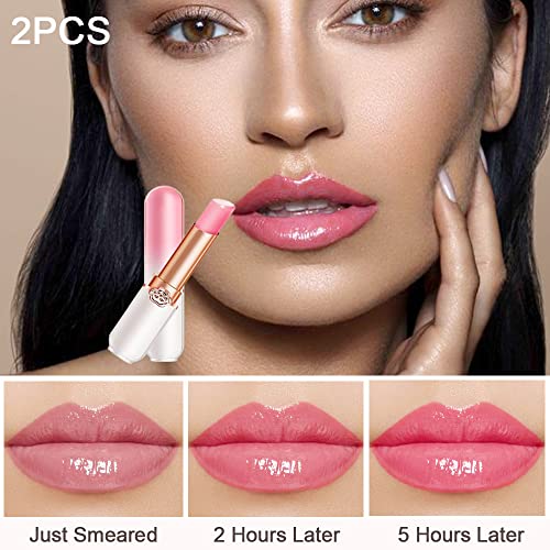 BINGBRUSH Color Changing Peach Lipstick Set - 2 Pcs