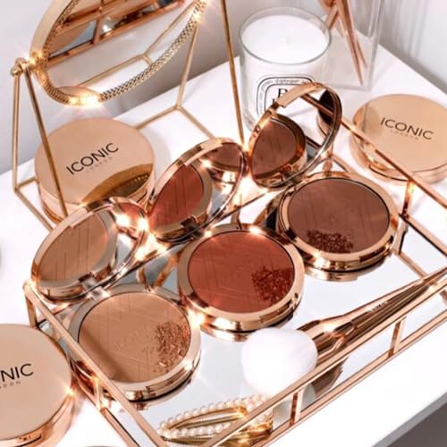 ICONIC LONDON Face Makeup Brushes | Soft Bristles, Seamless Application, Vegan, Cruelty Free