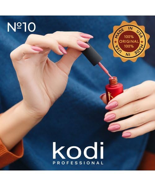 Kodi Professional COVER Rubber Base 7ml. (0.23 fl.oz.) for french manicure, Color Base, Gel LED/UV Nail Coat Soak Off ORIGINAL (Cover Base #10, 7ml.), Beige, Pink, French, Nude