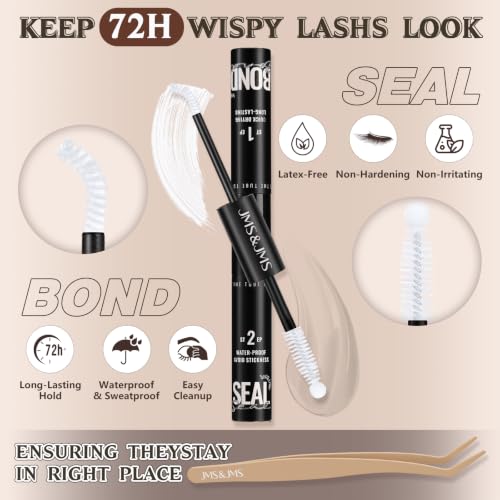 Brown Spider Lash Clusters Kit with White Glue - DIY Extensions