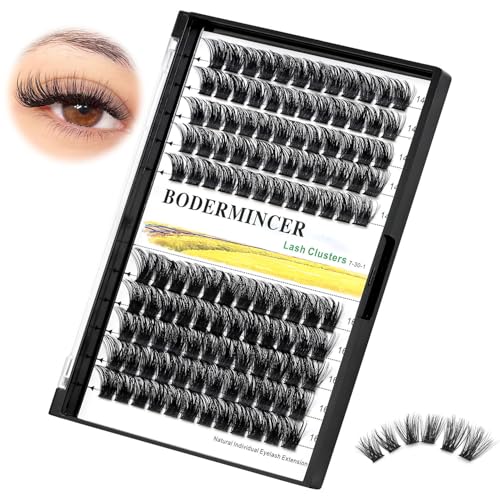 Bodermincer 120 D Curl Lash Clusters - 10-12mm Mixed