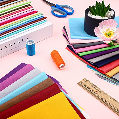 Tudomro 120pc Cotton Fabric Squares 10x10 Multicolor Quilting Bundle