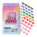 FreeGo XOXO Hydrocolloid Pimple Patch, 120 Counts | Cute Colorful Heart Shape | Salicylic Acid, Niacinamide, CICA, Tea Tree, Eucalyptus | Absorb, Heal Pimple and Protect Skin | Made in Korea
