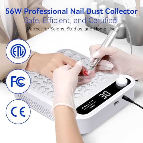 Larina Makartt Nail Dust Collector - 4200 RPM Adjustable Speed Digital Display