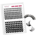FADVAN D-Curl Wispy Lash Clusters - 132PCS DIY Eyelash Extensions