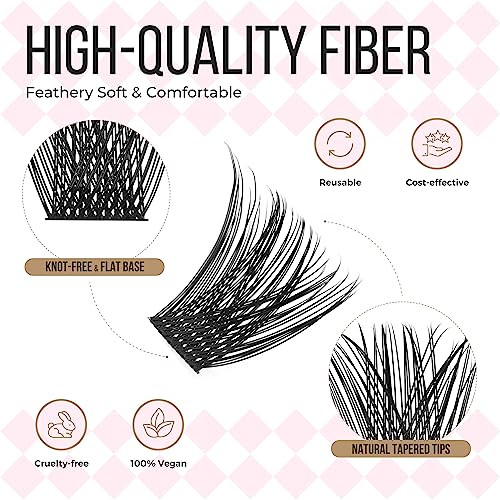 PopUp Cluster Lashes 168pcs D Curl DIY Eyelash Extensions