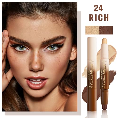 Contour & Highlighter Stick Duo - 2in1 Face Sculpting Bronzer
