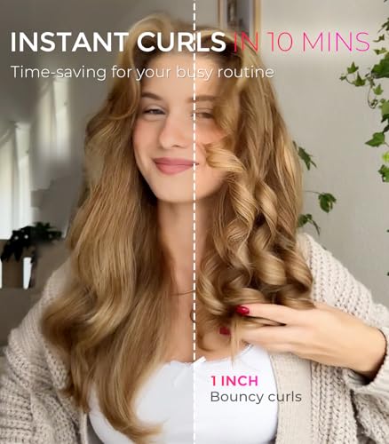 TYMO CURLPRO Automatic Curling Iron - 1 Inch Rotating Wand