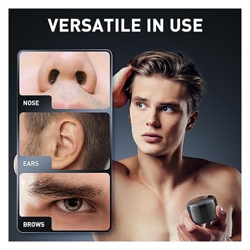 Nose Wax Kit Men Upgraded Version 100g Wax USB Fast Heat Smart Constant Temp 40 Nose Hair Sticks 3 Silicone Pots Travel Size Unisex Suitable for Different Body Parts