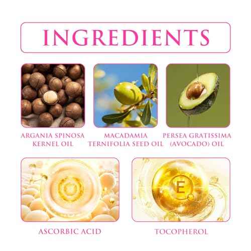 2 Box Hair Treatment Serum Oil Capsules,Enriched with Moroccan Macadamia Avocado Oils Vitamins A C E Pro B5, Leave-in Molecular Repair Hair Vitamins Serum for Dry Damaged Hair. (80 Pcs)