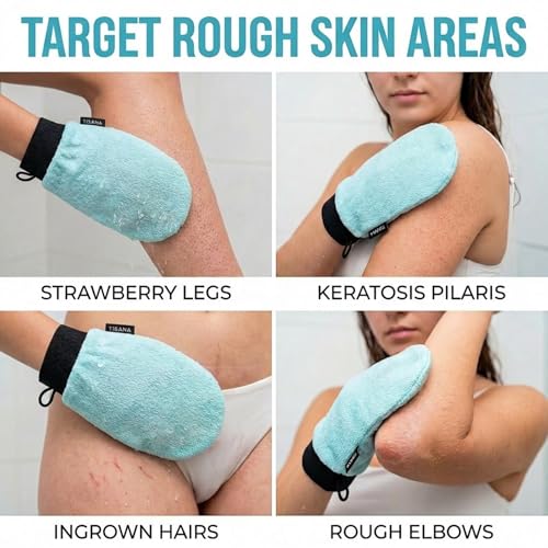 Exfoliating Glove for Shower - Dual-Sided Body & Face Scrubber - 1 Pack